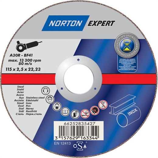 Đá cắt Norton A30R 115 x 2.5 x 22.2