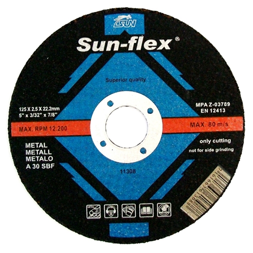 Đá cắt sắt thép Sunflex 125x2.5x22.23 mm