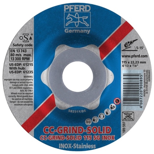 Đá cắt PFERD CC-GRIND-SOLID SG INOX