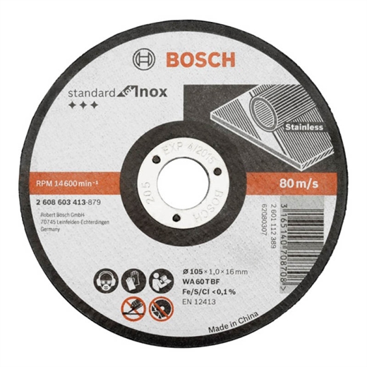 Đá cắt Bosch cho Inox MECOWT01001 125 x 1 x 22.23